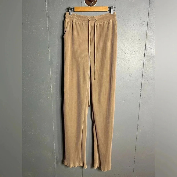 JLUXLABEL  NWT Accordion fully lined wide leg pants in size XL - Picture 1 of 9